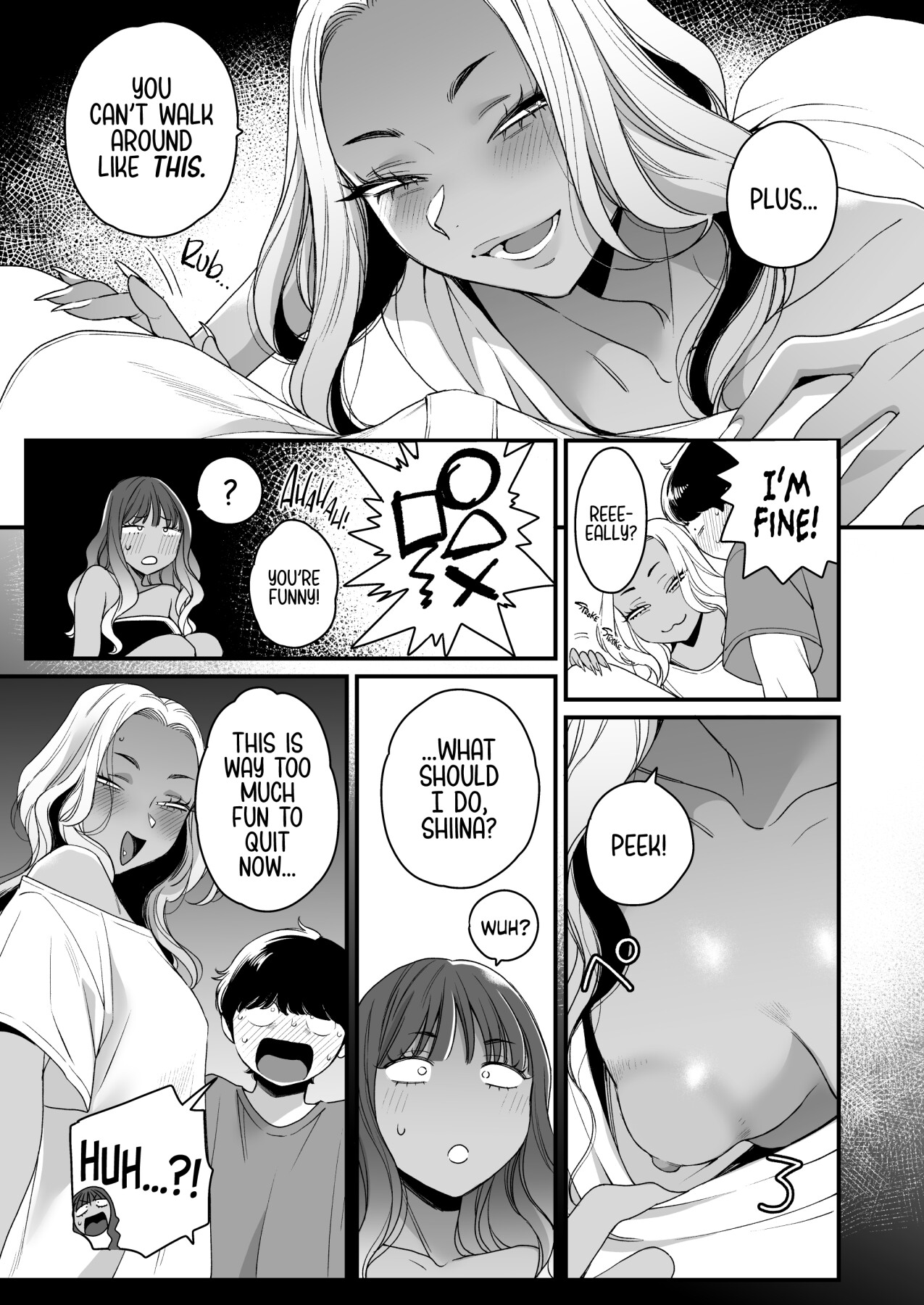 Hentai Manga Comic-Beach, Sun, And A Pair Of Gyarus!-Read-12